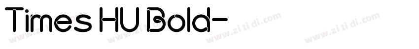 Times HU Bold字体转换